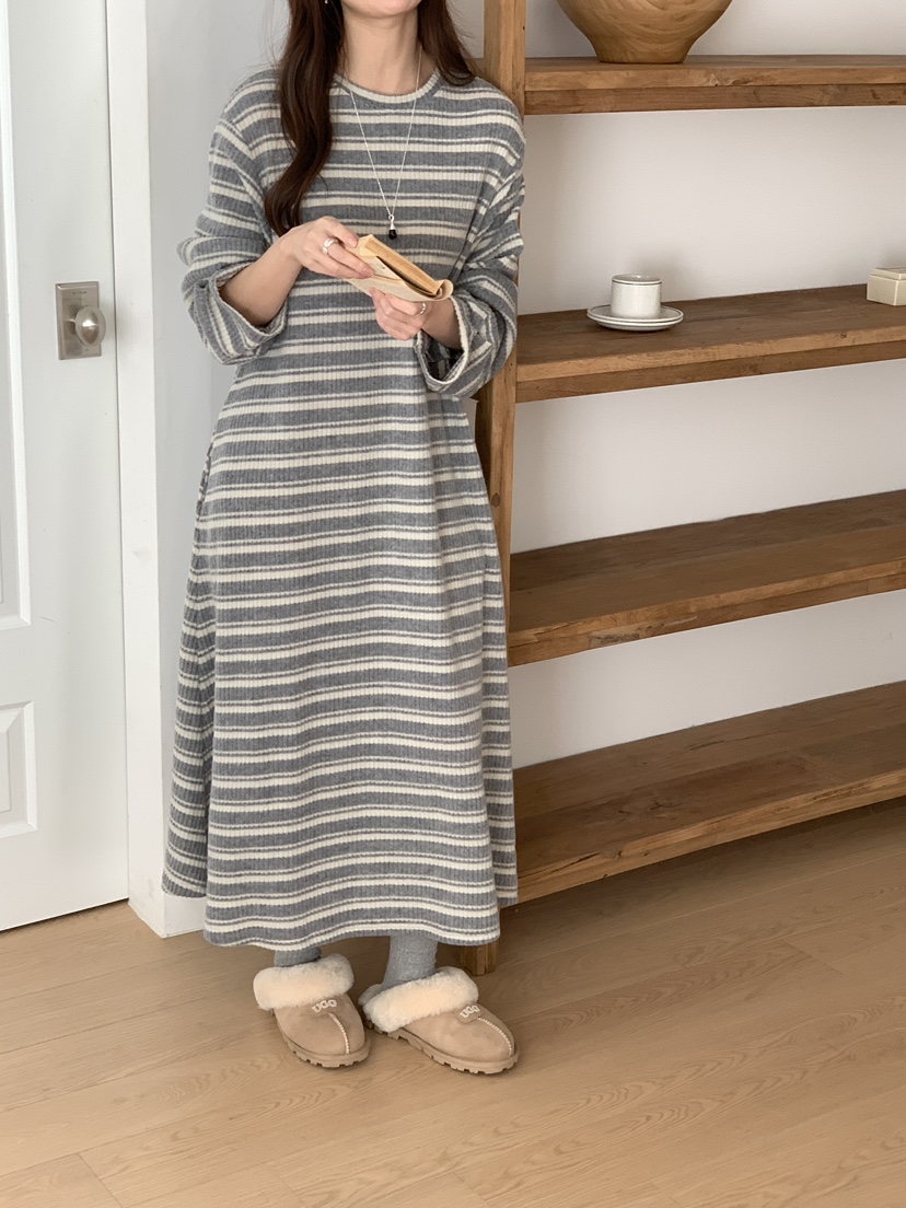 PLANTS ON GRAY東大門㊣直郵女裝新品推薦休閑職業連衣裙PLANTS ON GRAY連衣裙