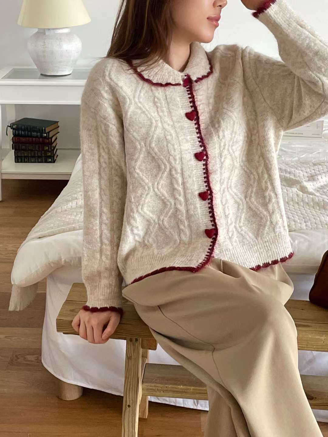 EROOM東大門㊣代購女裝新款25秋冬休閑推薦時尚人氣毛衣開衫EROOM毛衣