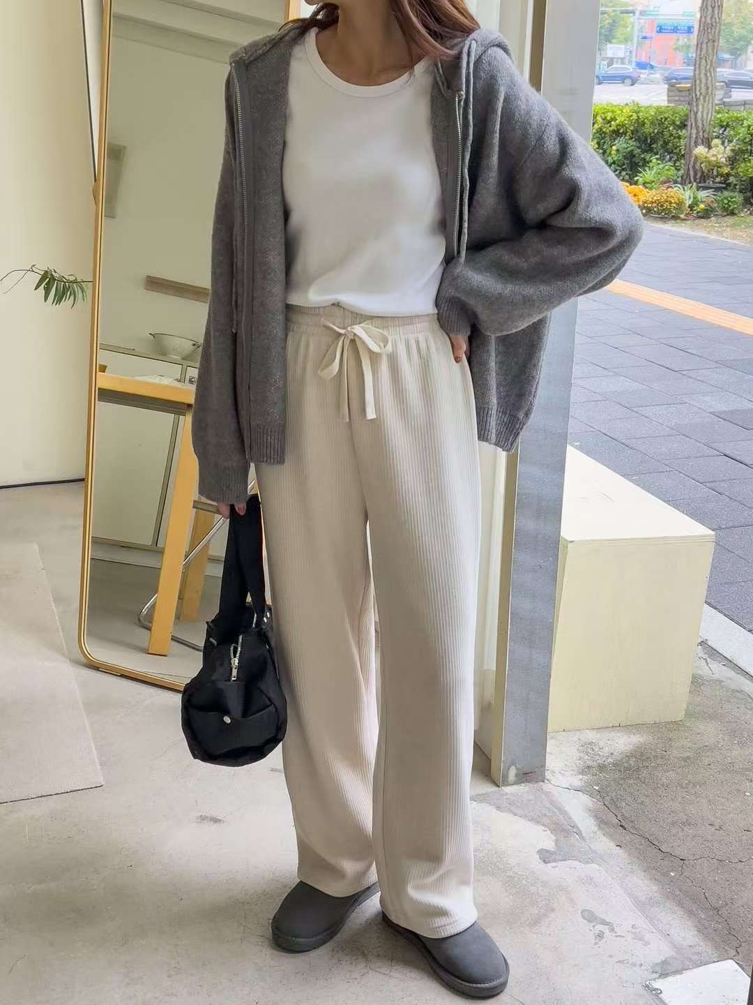 EROOM韓國代購㊣女士新款職業真品熱賣休閑25秋冬人氣休閑褲EROOM休閑褲