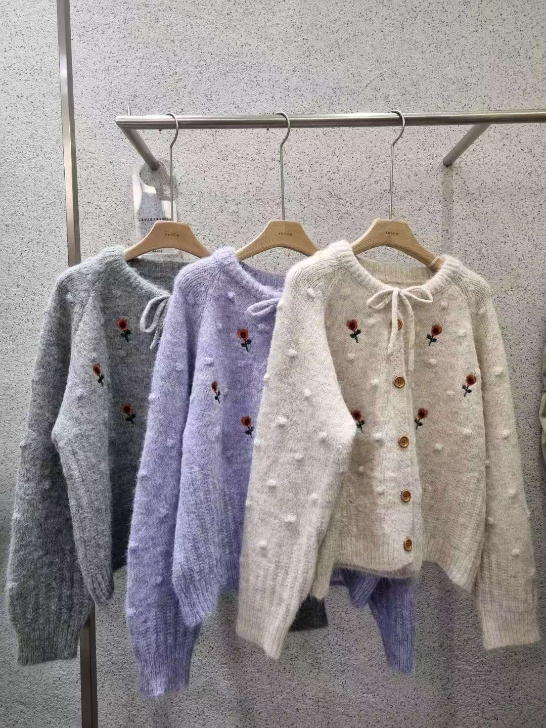 EROOM東大門㊣實拍女裝新款熱賣時尚休閑25秋冬人氣推薦毛衣EROOM毛衣圖色2左二色