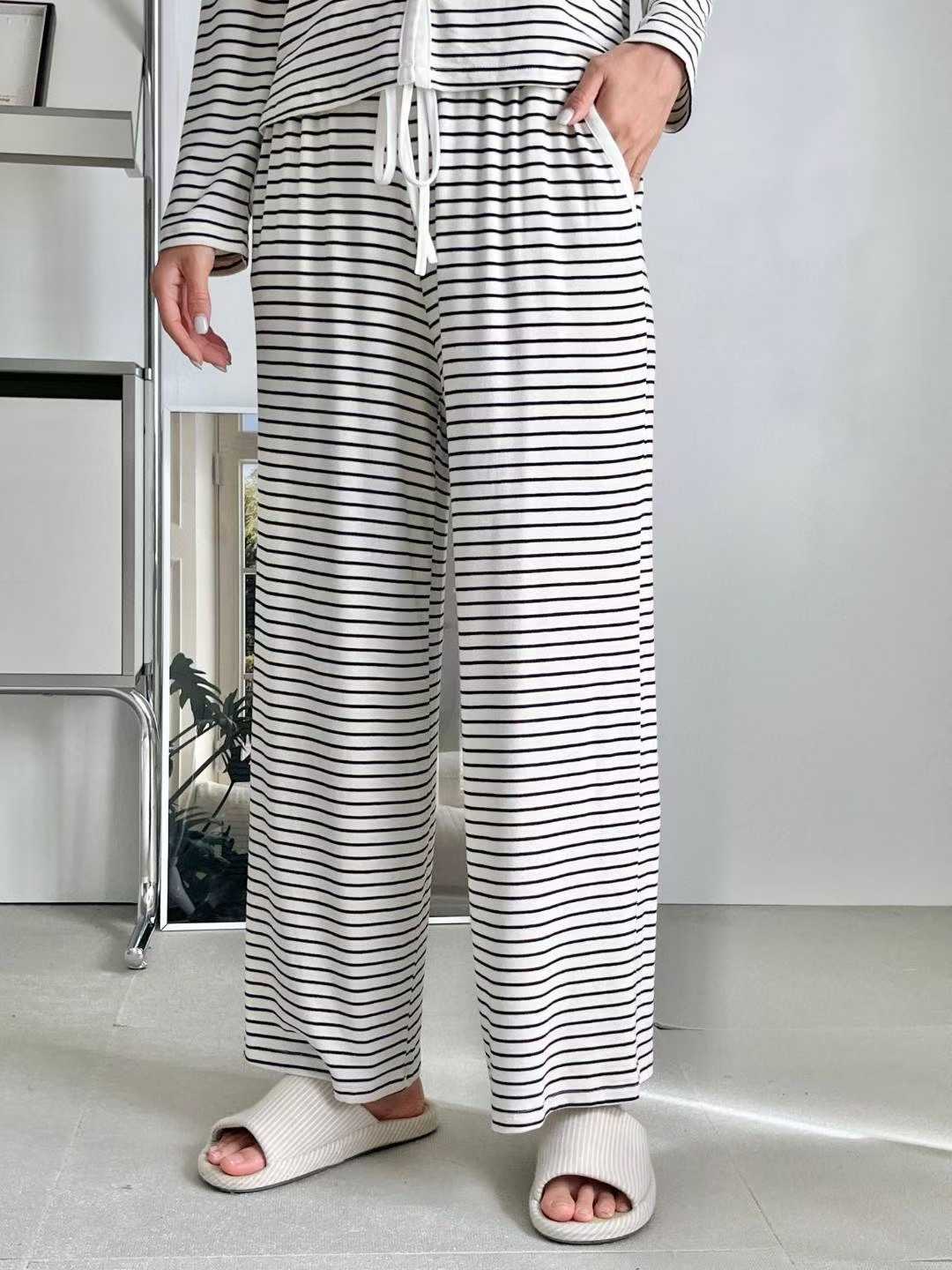 VICTORIA-P韓國代購㊣女裝新款25秋冬推薦休閑時尚睡衣三件套VICTORIA睡衣