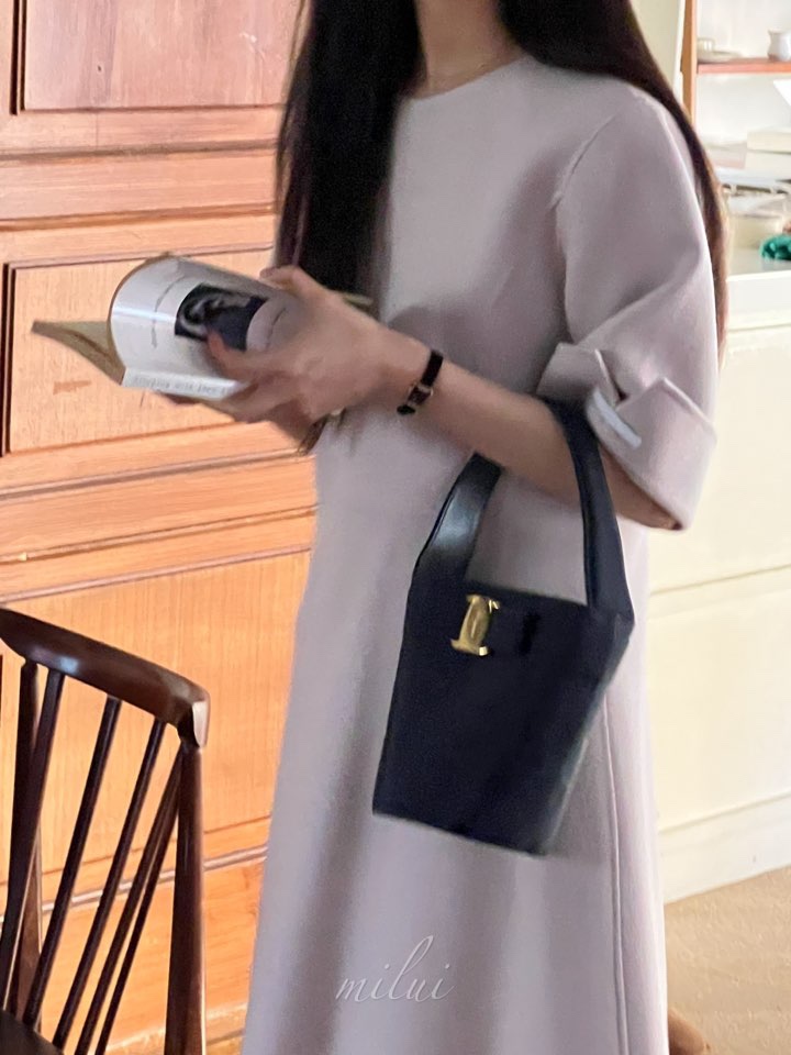 MILUI東大門㊣代購女裝新品時尚休閑人氣推薦25秋冬真品連衣裙MILUI連衣裙