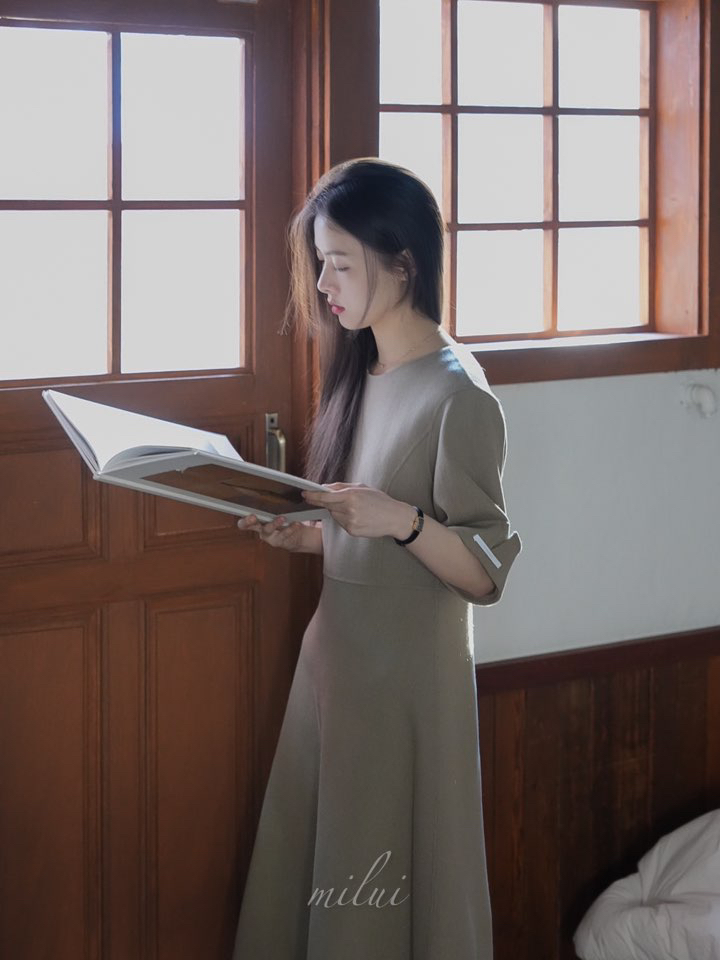 MILUI東大門㊣代購女裝新品時尚休閑人氣推薦25秋冬真品連衣裙MILUI連衣裙