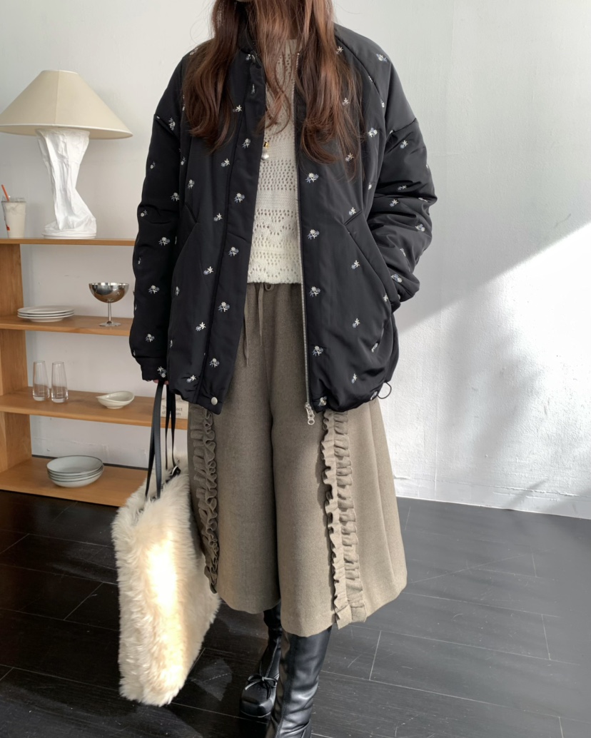 PEBBLE韓國代購㊣女裝新款人氣真品職業休閑推薦25秋冬短褲PEBBLE/LAYER短褲