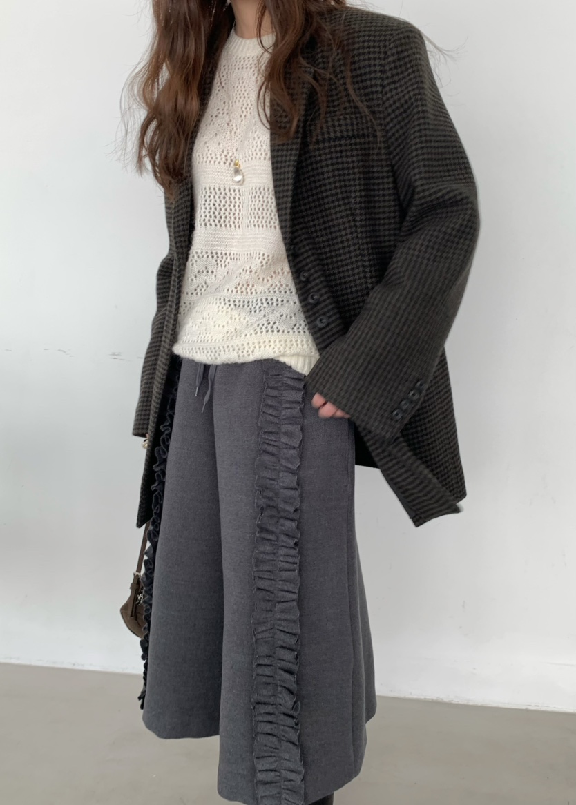 PEBBLE韓國代購㊣女裝新款人氣真品職業休閑推薦25秋冬短褲PEBBLE/LAYER短褲