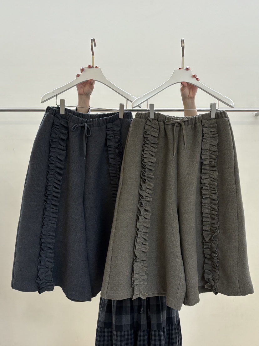 PEBBLE韓國代購㊣女裝新款人氣真品職業休閑推薦25秋冬短褲PEBBLE/LAYER短褲