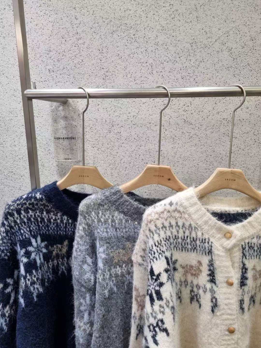 EROOM東大門㊣實拍女士新品真品25秋冬職業熱賣時尚人氣針織衫EROOM針織衫