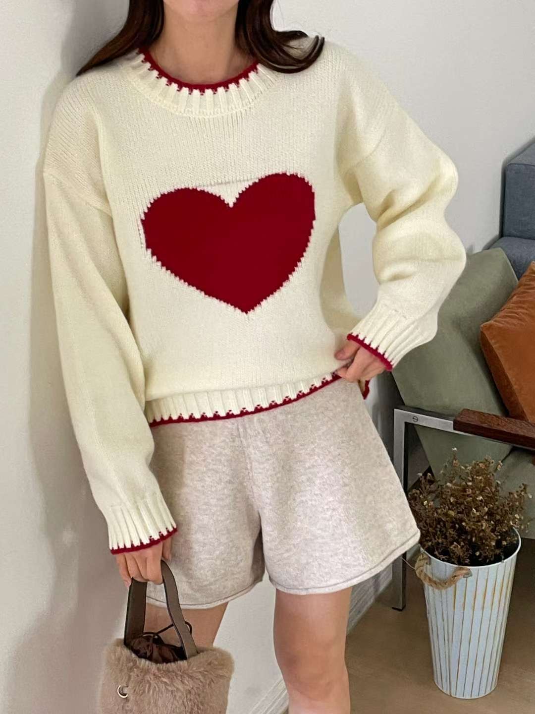 EROOM東大門㊣直郵女士新款時尚25秋冬熱賣推薦真品人氣毛衣EROOM毛衣圖色3