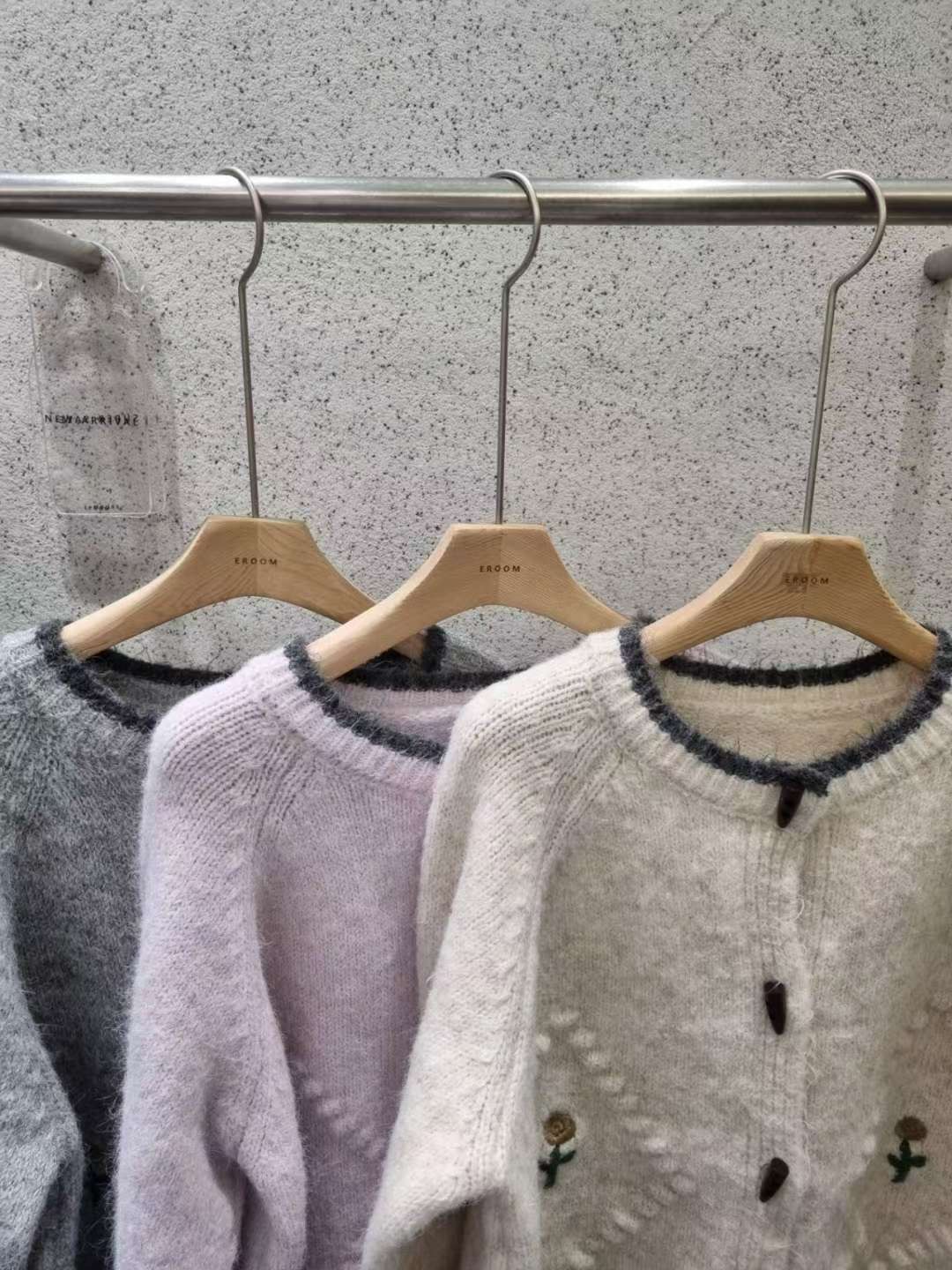 EROOM韓國直郵㊣女裝新款25秋冬職業人氣熱賣真品針織衫開衫EROOM針織衫