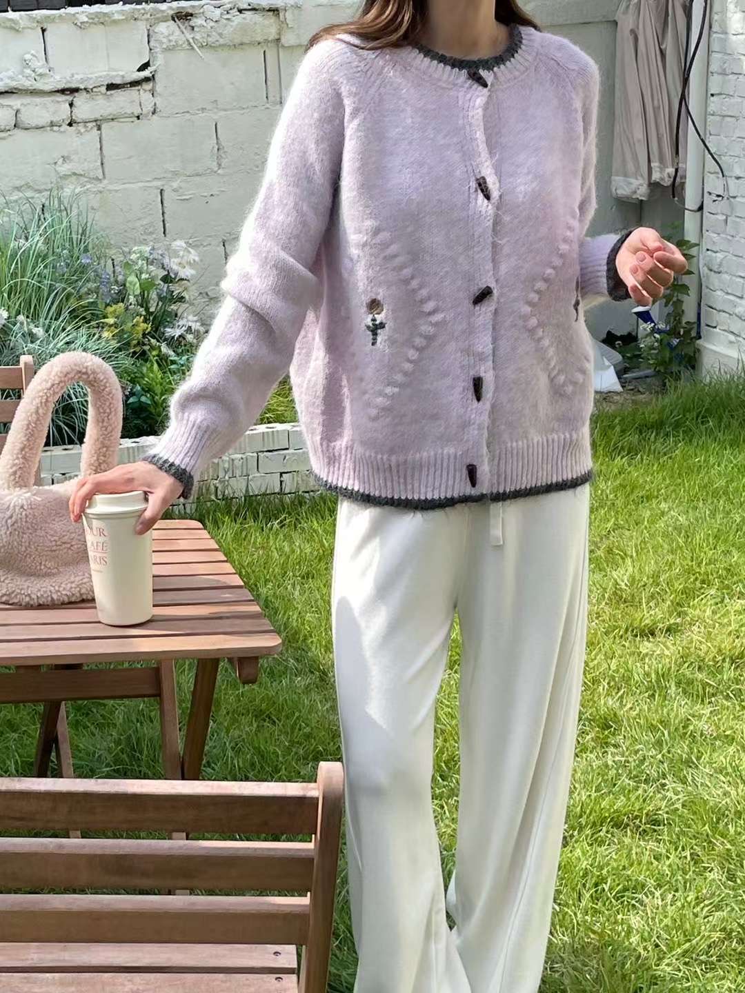 EROOM韓國直郵㊣女裝新款25秋冬職業人氣熱賣真品針織衫開衫EROOM針織衫