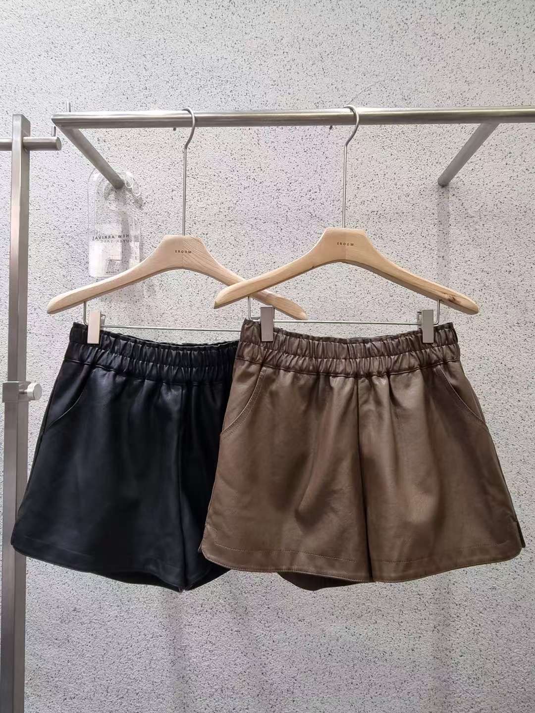 EROOM東大門㊣實拍女裝新品25秋冬人氣推薦休閑職業真品短褲EROOM短褲