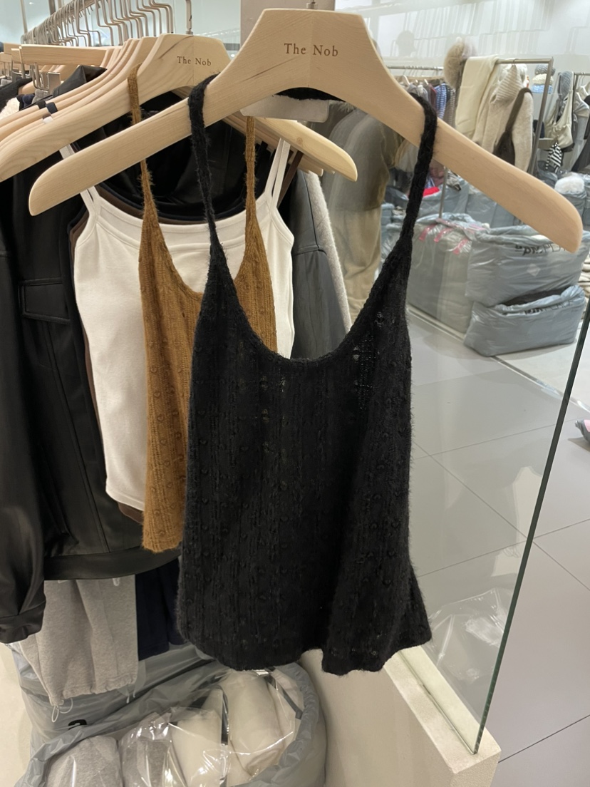 NOB韓國直郵㊣女裝新款休閑職業真品25秋冬推薦人氣吊帶背心NOB吊帶/背心圖色1