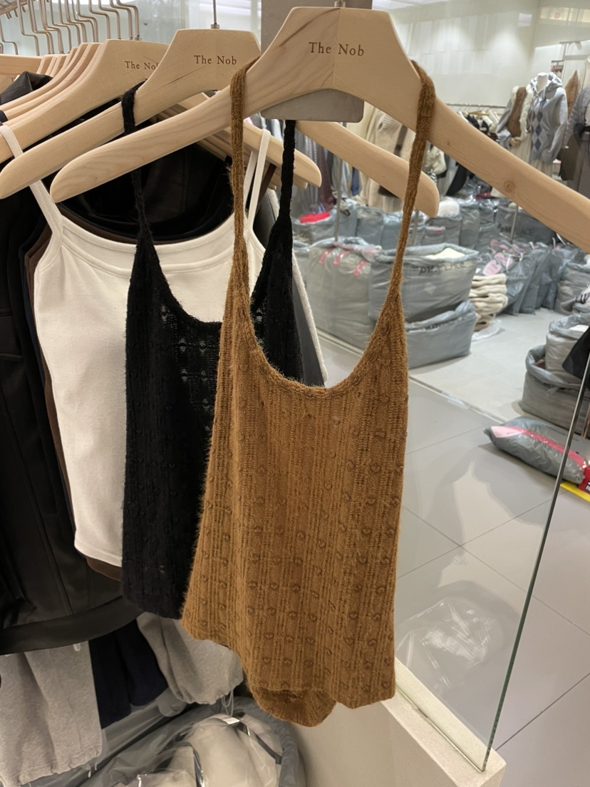 NOB韓國直郵㊣女裝新款休閑職業真品25秋冬推薦人氣吊帶背心NOB吊帶/背心圖色2