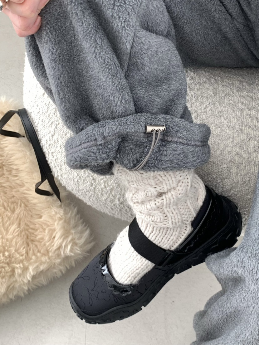 PEBBLE韓國代購㊣女士新品時尚真品熱賣推薦休閑褲羊毛雙層PEBBLE/LAYER休閑褲