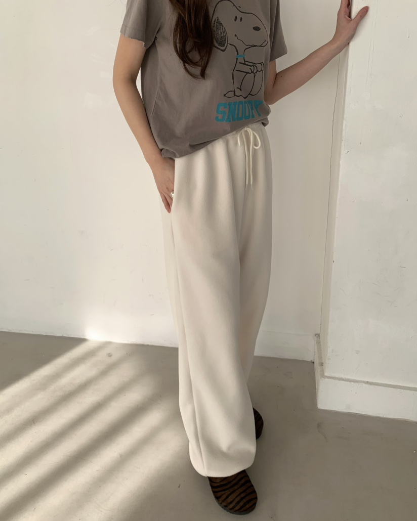 PEBBLE韓國代購㊣女士新品時尚真品熱賣推薦休閑褲羊毛雙層PEBBLE/LAYER休閑褲