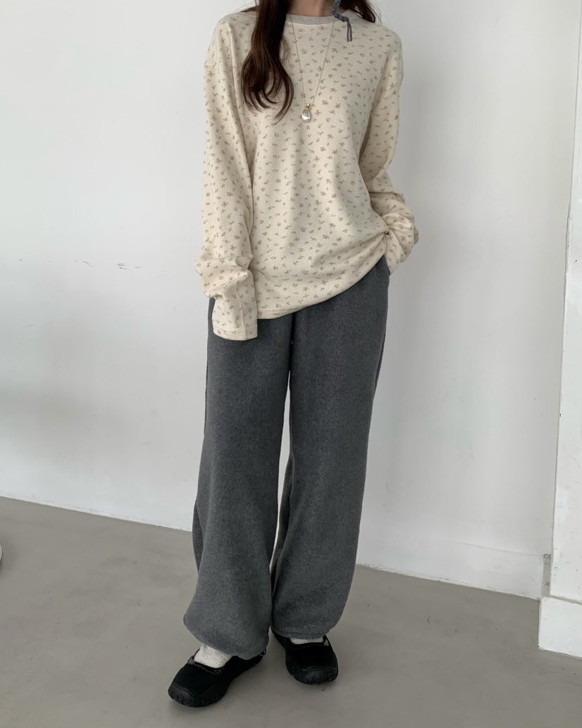 PEBBLE韓國代購㊣女士新品時尚真品熱賣推薦休閑褲羊毛雙層PEBBLE/LAYER休閑褲