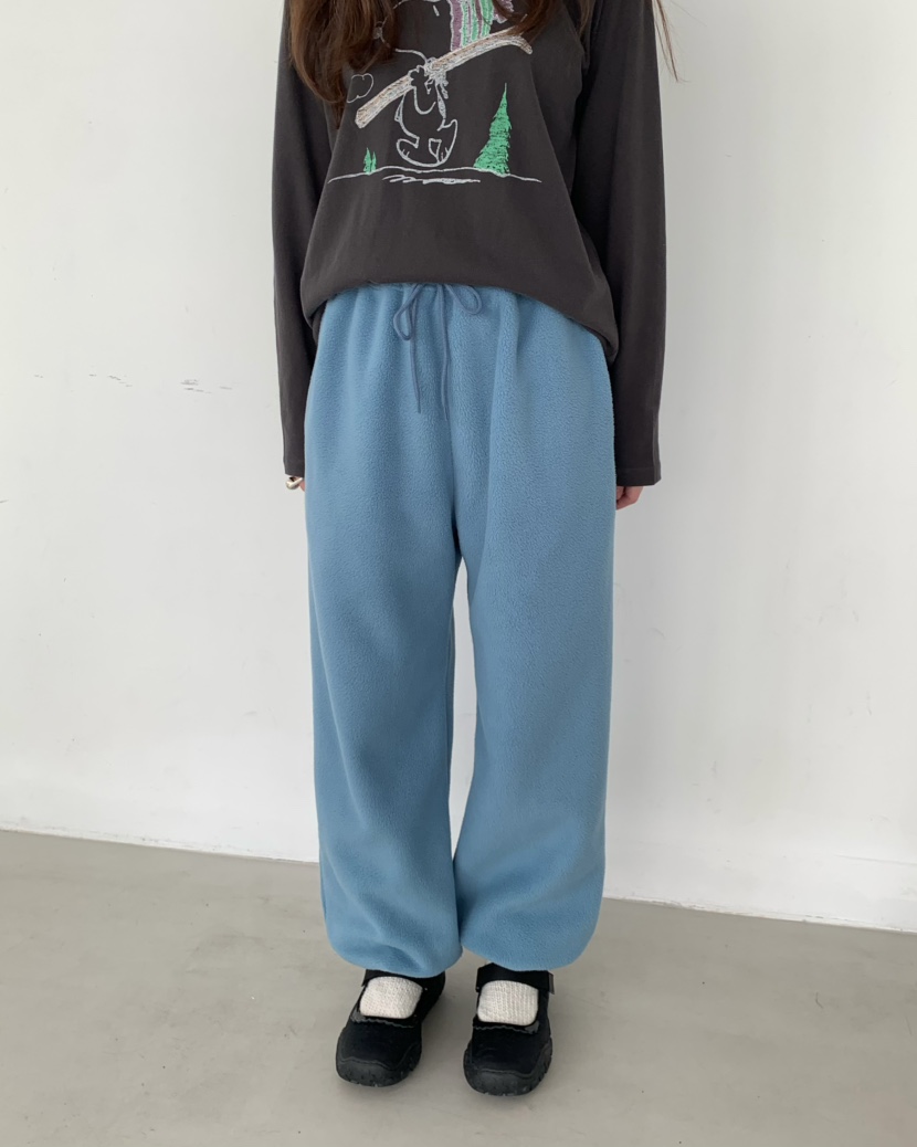 PEBBLE韓國代購㊣女士新品時尚真品熱賣推薦休閑褲羊毛雙層PEBBLE/LAYER休閑褲