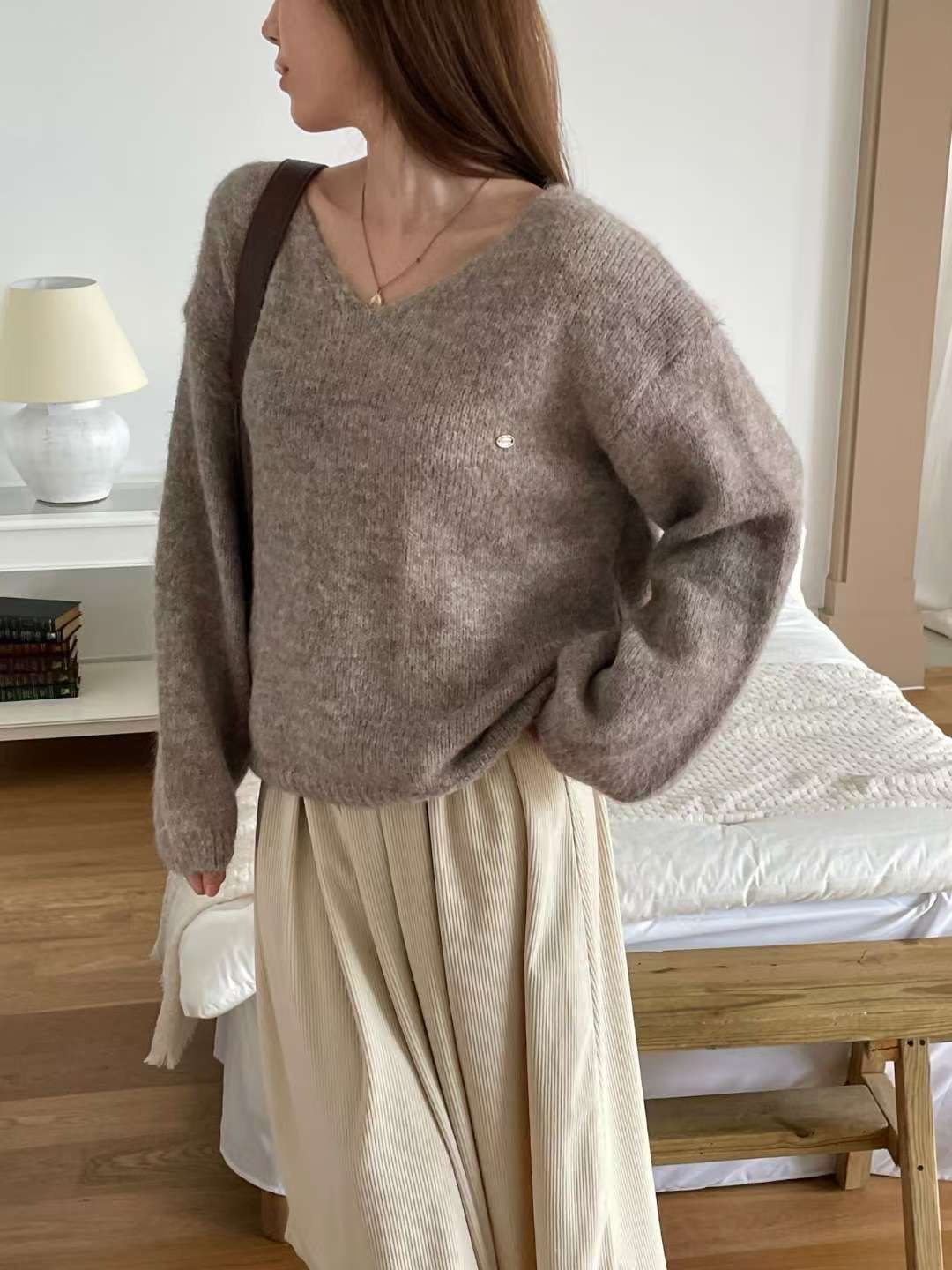 EROOM東大門㊣直郵女士新品休閑熱賣時尚真品人氣25秋冬針織衫EROOM針織衫