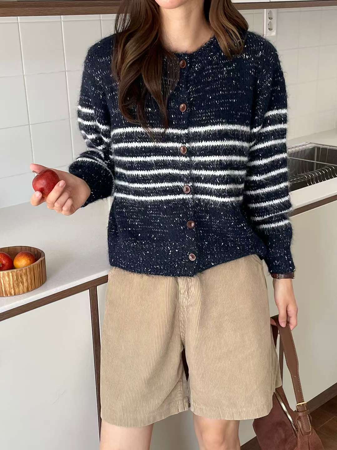 EROOM東大門㊣代購女士新款人氣25秋冬休閑熱賣推薦職業針織衫EROOM針織衫圖色1