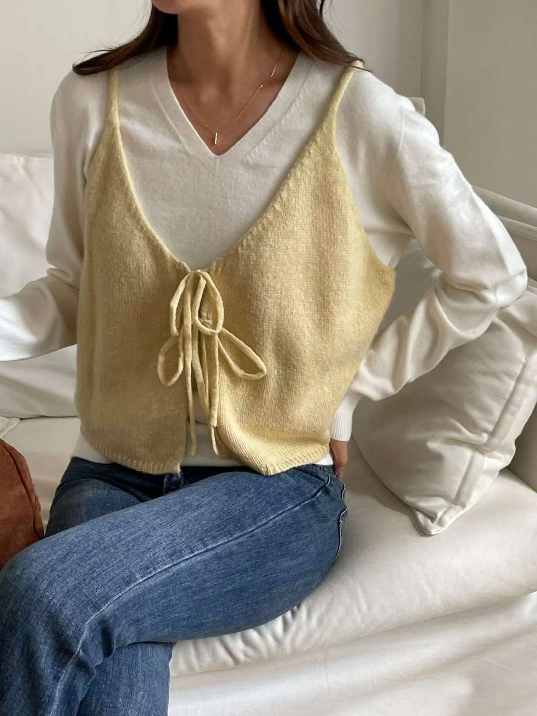 EROOM韓國代購㊣女士新款職業推薦時尚休閑吊帶背心不含內搭EROOM吊帶/背心圖色2