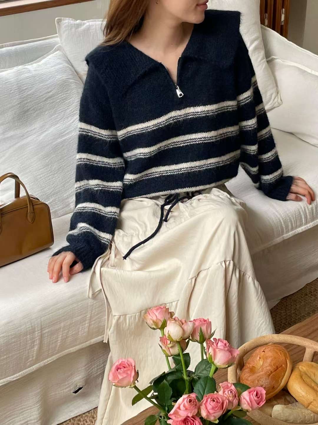 EROOM東大門㊣直郵女裝新品推薦人氣職業25秋冬休閑真品針織衫EROOM針織衫圖色1