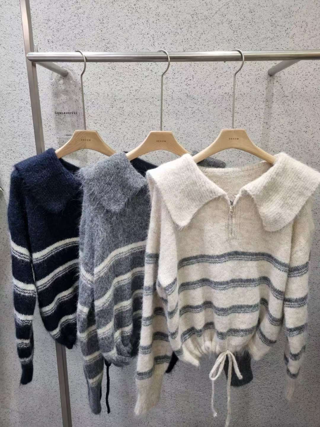 EROOM東大門㊣直郵女裝新品推薦人氣職業25秋冬休閑真品針織衫EROOM針織衫圖色2左二色