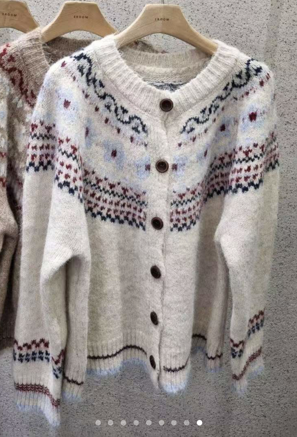 EROOM韓國代購㊣女士新款真品時尚人氣熱賣職業推薦25秋冬毛衣EROOM毛衣圖色3