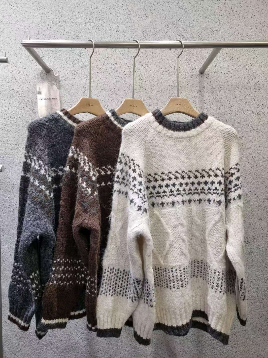 EROOM韓國代購㊣女士新品休閑25秋冬推薦人氣熱賣職業真品毛衣EROOM毛衣圖色2左二色