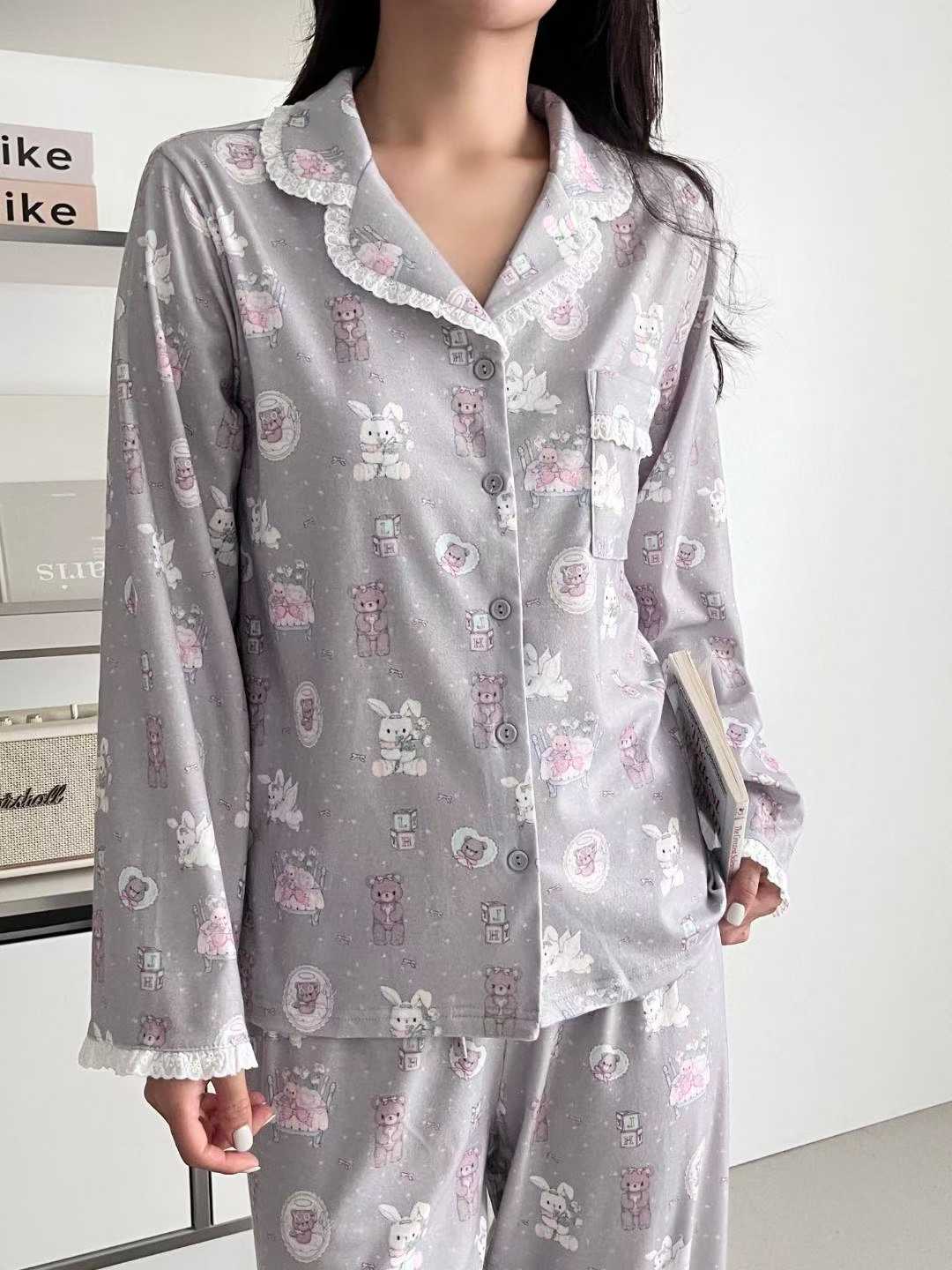 VICTORIA-P韓國直郵㊣女裝新品推薦職業休閑時尚人氣真品睡衣VICTORIA睡衣