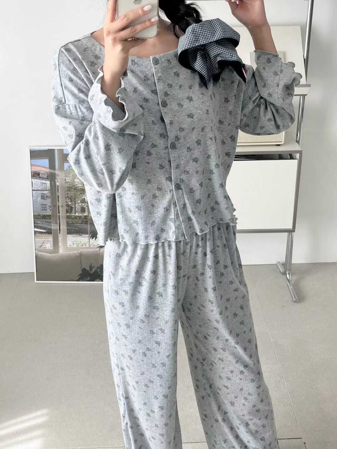 VICTORIA-P韓國代購㊣女士新款職業真品推薦熱賣時尚25秋冬睡衣VICTORIA睡衣