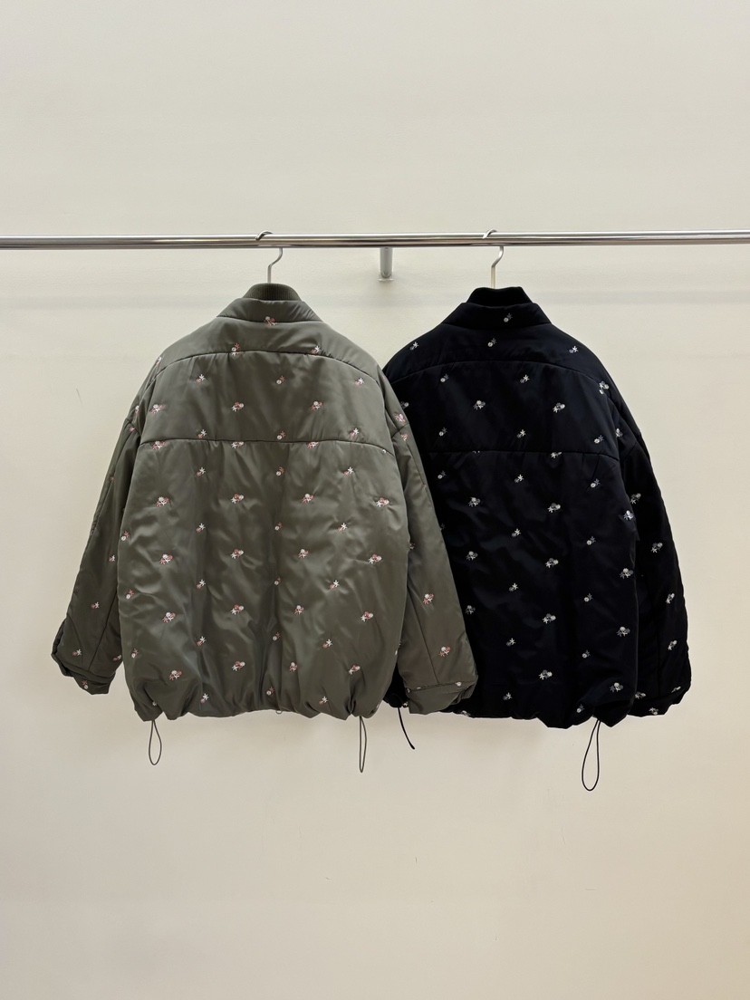 PEBBLE東大門㊣實拍女裝新品熱賣真品25秋冬短款棉服口袋絎縫PEBBLE/LAYER短款棉服