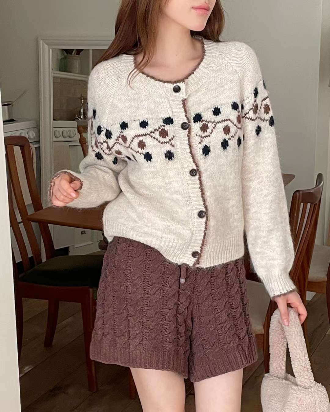 EROOM東大門㊣實拍女裝新款人氣休閑推薦時尚職業針織衫羊毛衫EROOM針織衫圖色3