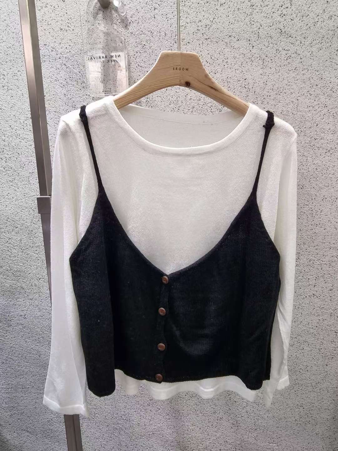 EROOM韓國代購㊣女裝新品休閑真品推薦職業25秋冬時尚熱賣套裝EROOM套裝圖色1