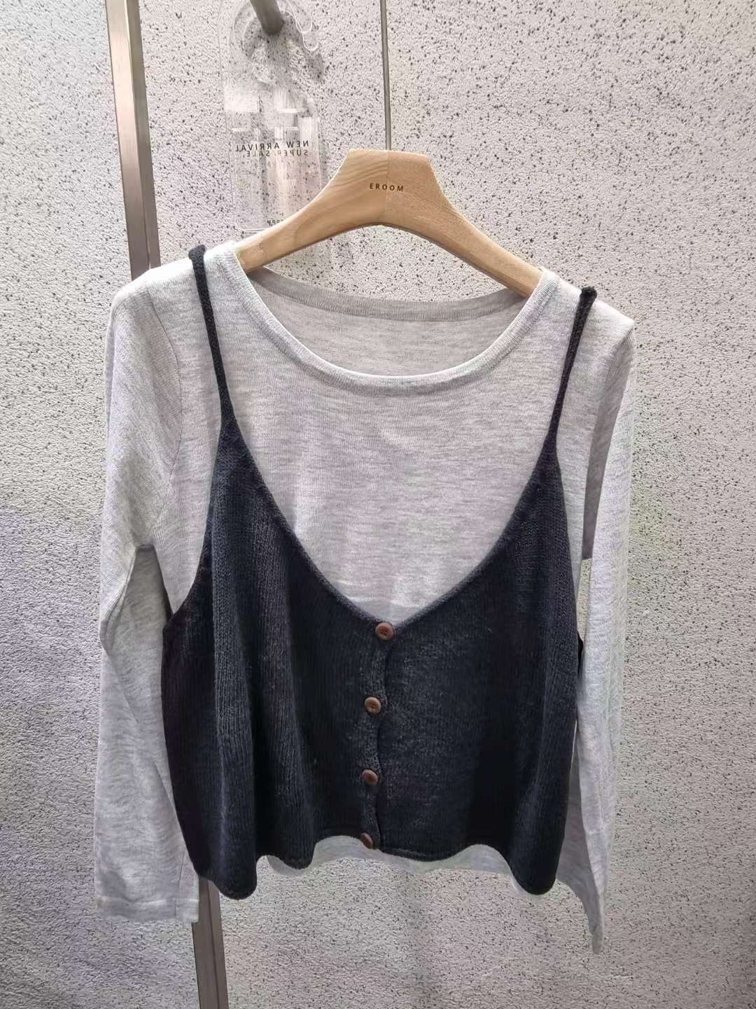 EROOM韓國代購㊣女裝新品休閑真品推薦職業25秋冬時尚熱賣套裝EROOM套裝圖色3