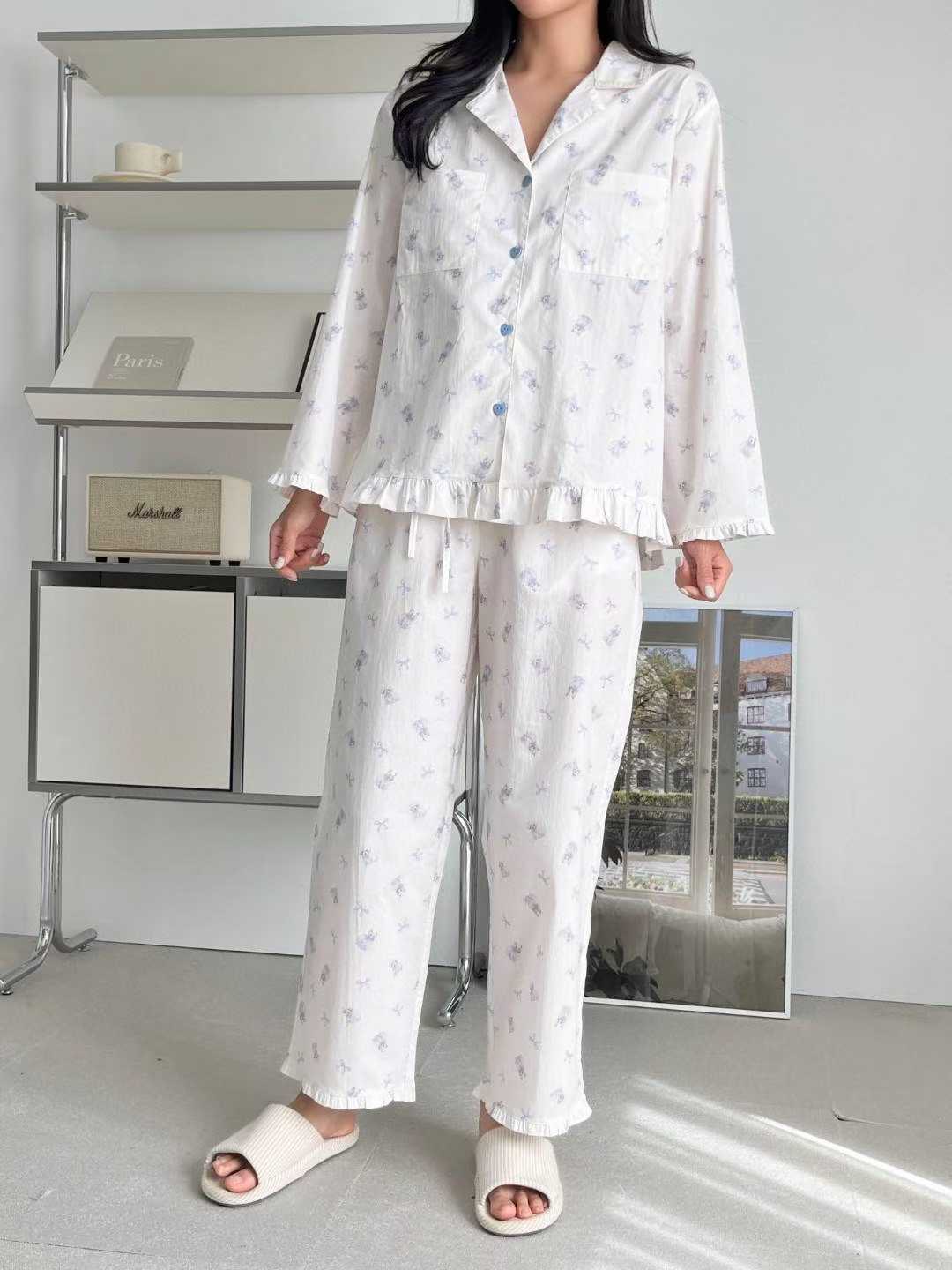 VICTORIA-P韓國直郵㊣女裝新品熱賣真品25秋冬休閑人氣睡衣VICTORIA睡衣