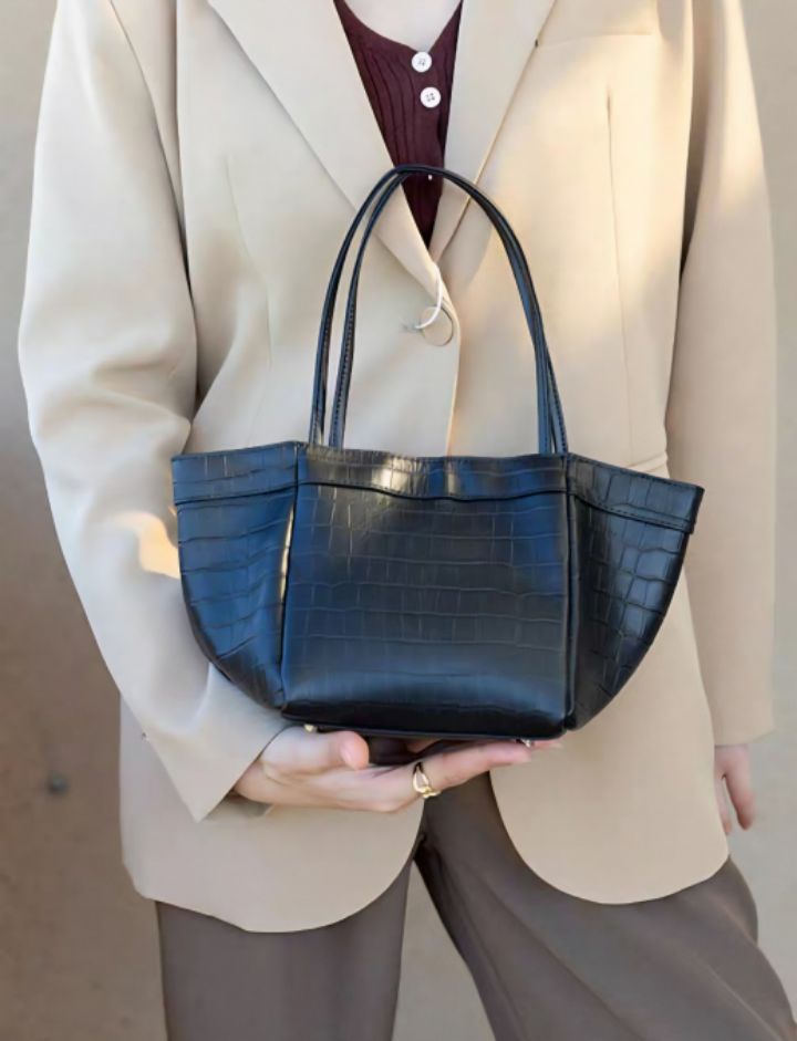 TROUVAILLE韓國代購㊣女士新款休閑時尚推薦手拿包腋下包牛皮TROUVAILLE手拿包/腋下包圖色1