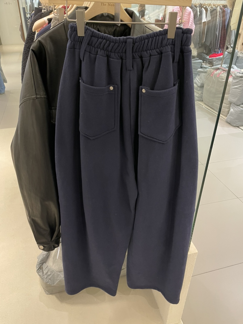NOB東大門㊣實拍女士新品真品時尚休閑25秋冬職業休閑褲抓絨NOB休閑褲