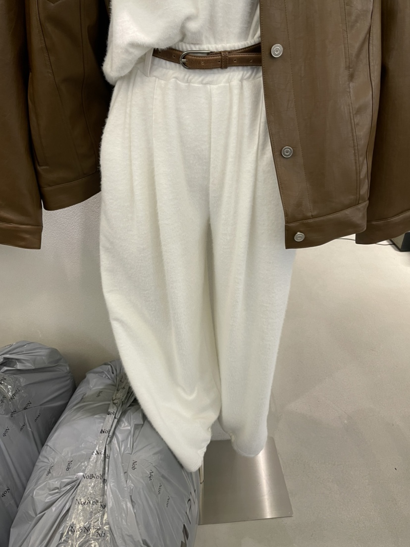 NOB韓國直郵㊣女裝新款人氣真品時尚職業25秋冬休閑褲不含腰帶NOB休閑褲圖色1