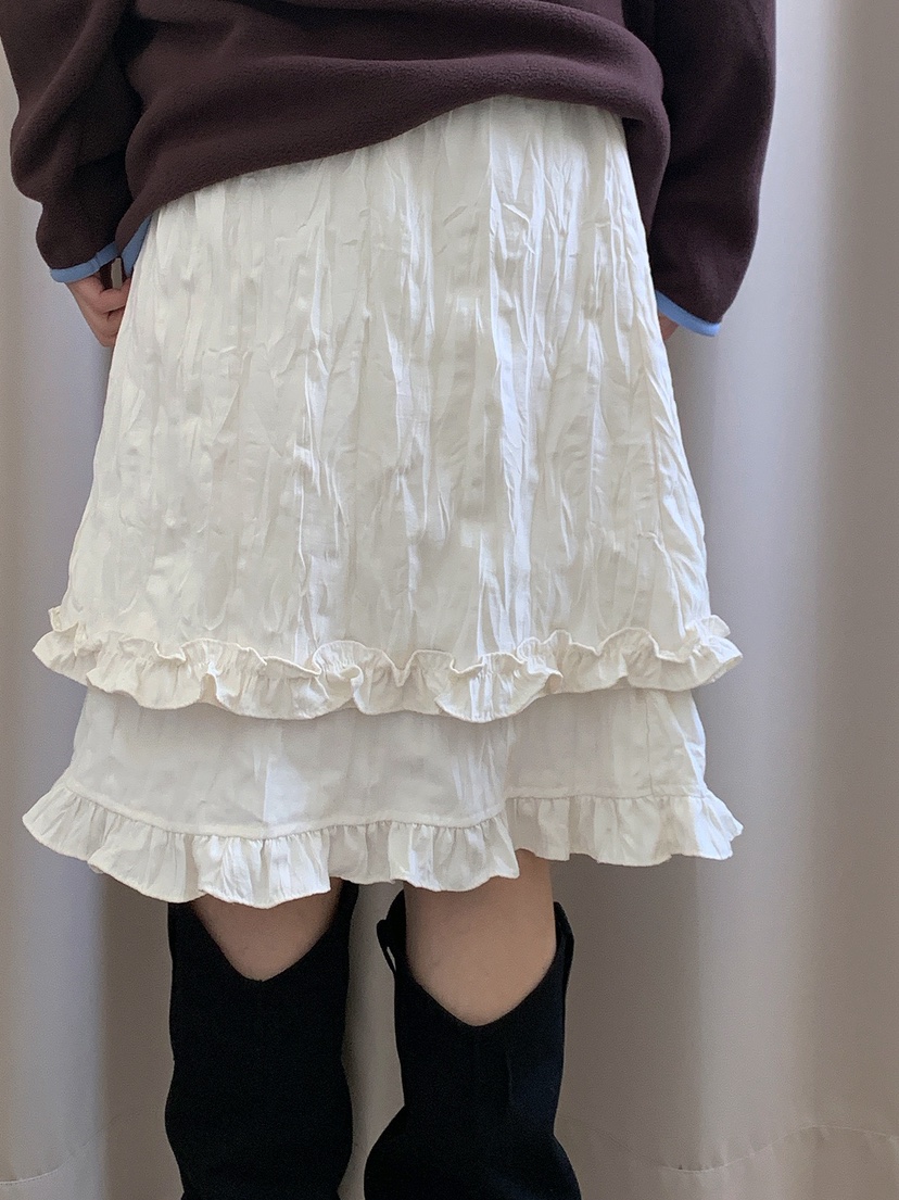 ZITTEN韓國代購㊣女士新品真品25秋冬半身裙中短裙百褶褶裙ZITTEN半身裙/中短裙