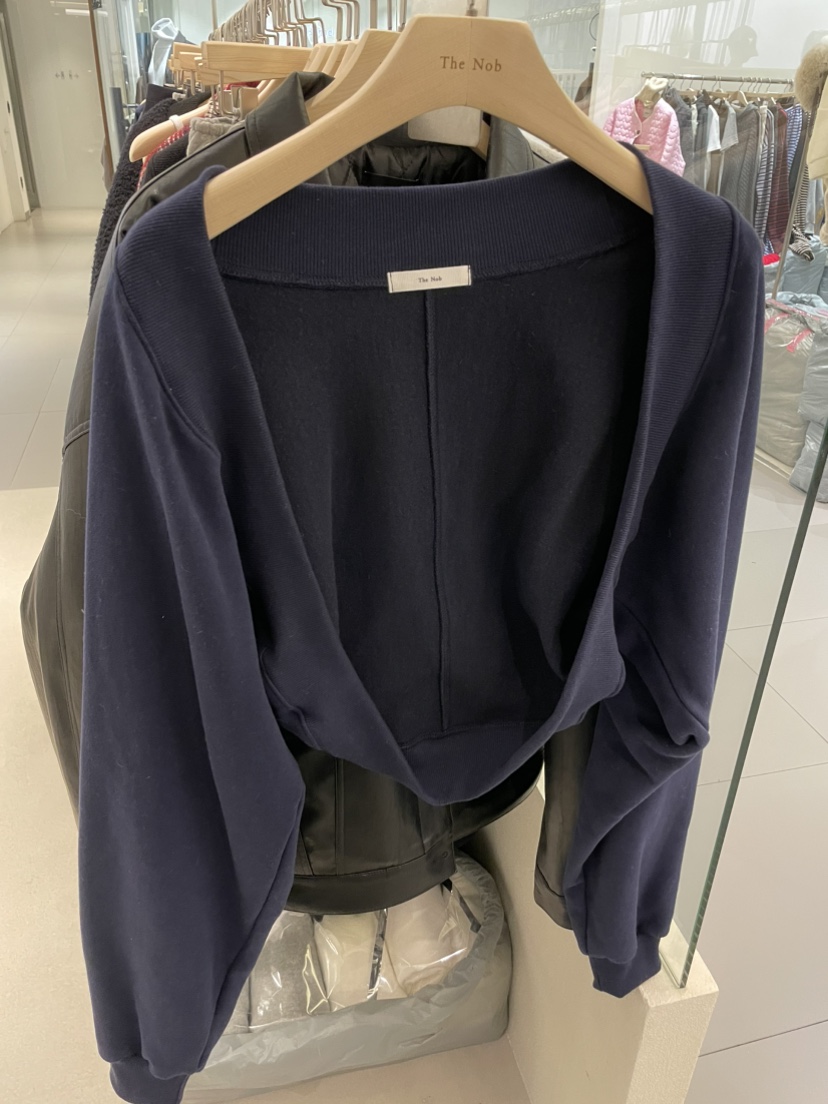 NOB韓國直郵㊣女士新款休閑人氣25秋冬真品推薦熱賣衛衣羊毛NOB衛衣圖色2
