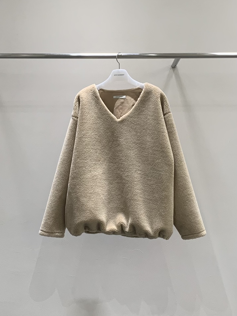 LOVE MOMENT東大門㊣直郵女士新品休閑職業人氣衛衣V領羊毛LOVE MOMENT衛衣圖色2