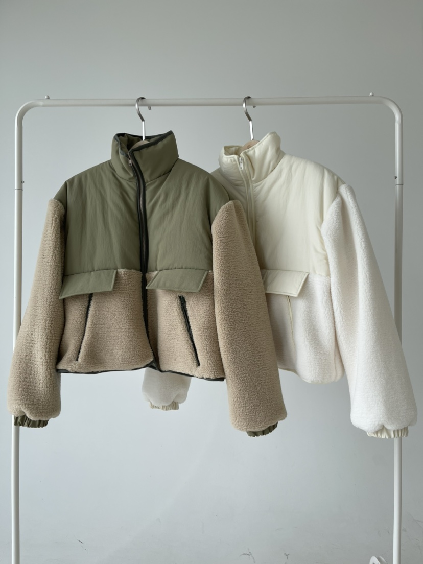 REIZ東大門㊣直郵女士新品人氣休閑真品職業熱賣時尚短款棉服REIZ短款棉服