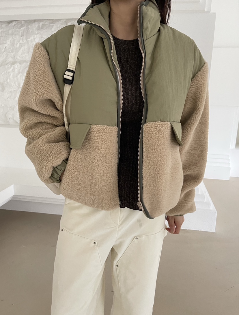 REIZ東大門㊣直郵女士新品人氣休閑真品職業熱賣時尚短款棉服REIZ短款棉服