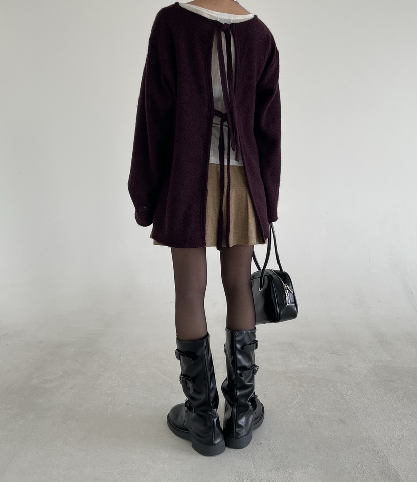 REIZ韓國代購㊣女士新款時尚人氣休閑25秋冬推薦熱賣針織衫REIZ針織衫