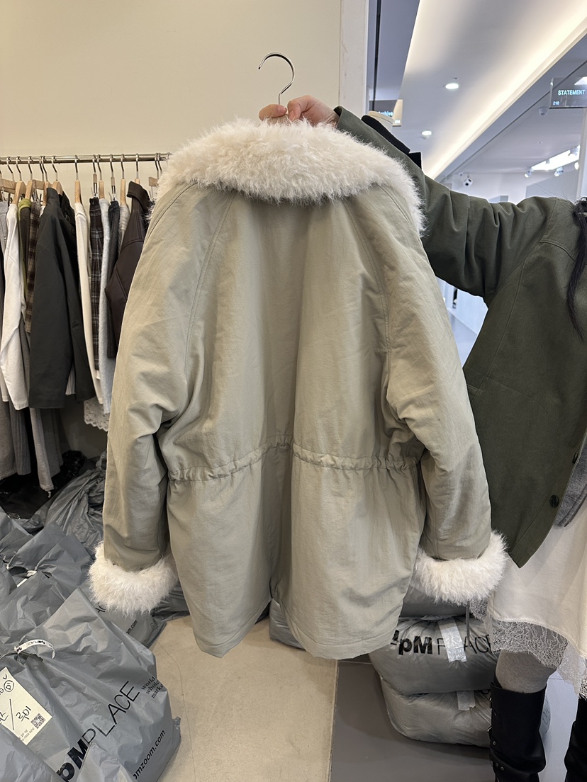 MONDAYMORING東大門㊣實拍女士新款職業時尚熱賣人氣長款棉服MONDAYMORING長款棉服