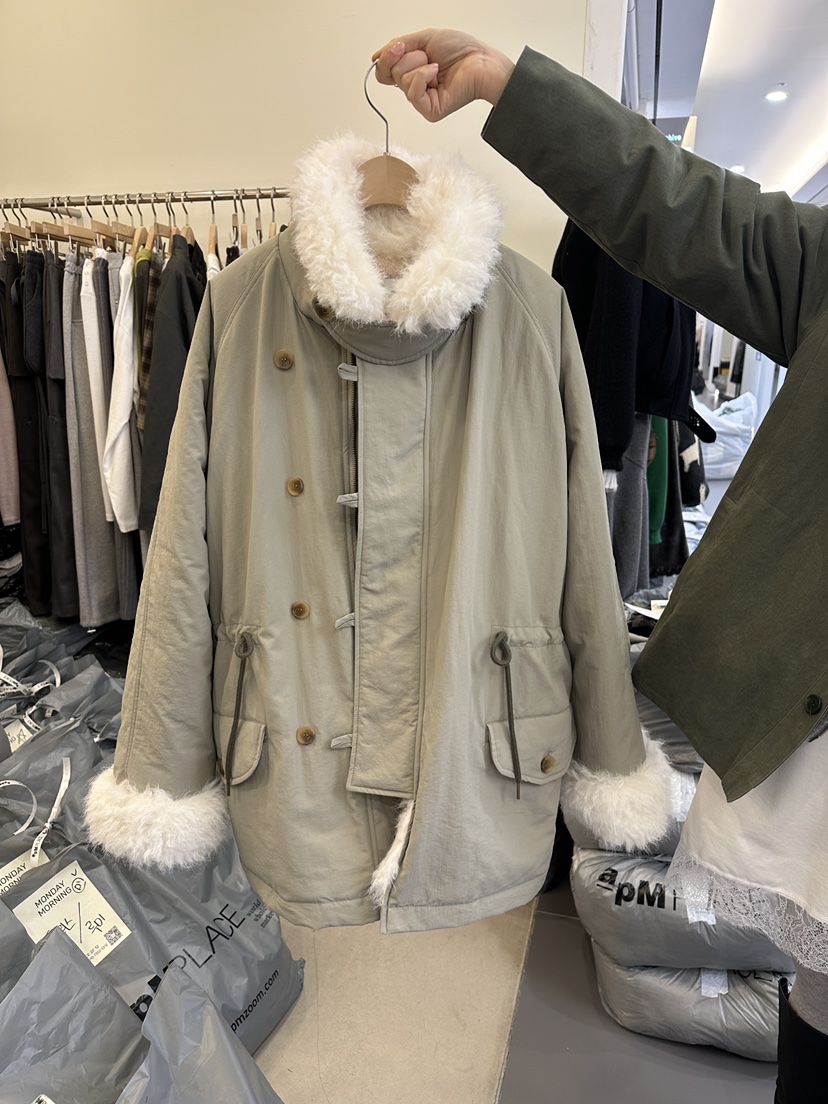 MONDAYMORING東大門㊣實拍女士新款職業時尚熱賣人氣長款棉服MONDAYMORING長款棉服