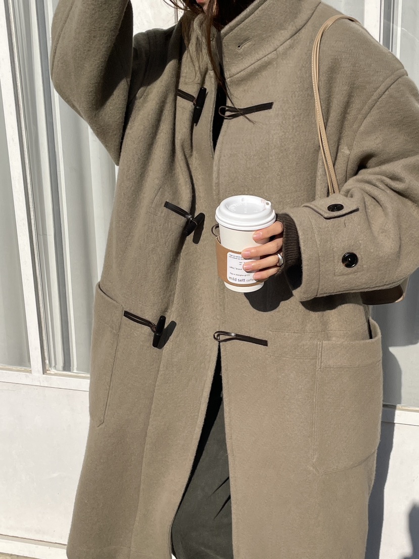 WATER/RIVER韓國代購㊣女士新品人氣熱賣時尚真品中長款大衣WATER/RIVER中長款大衣