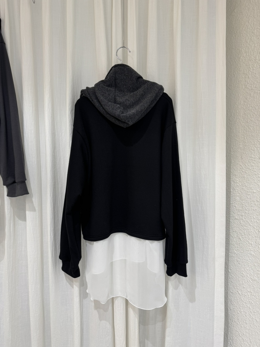 COKKIRI東大門㊣直郵女裝新品熱賣職業25秋冬長袖T恤連帽衫雙層COKKIRI長袖T恤