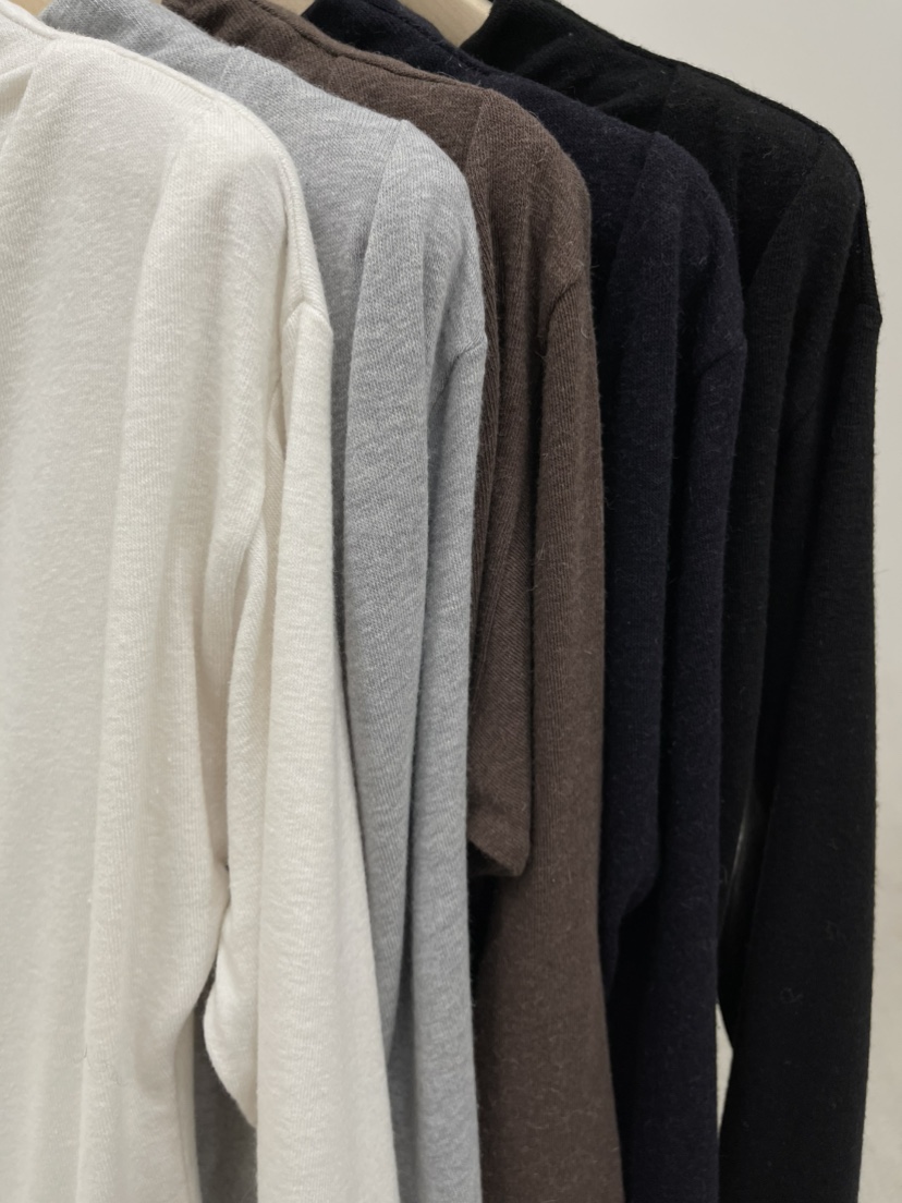 REIZ東大門㊣代購女士新款熱賣25秋冬人氣推薦長袖T恤安哥拉REIZ長袖T恤