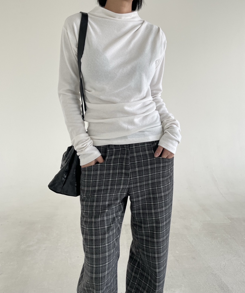 REIZ東大門㊣代購女士新款熱賣25秋冬人氣推薦長袖T恤安哥拉REIZ長袖T恤